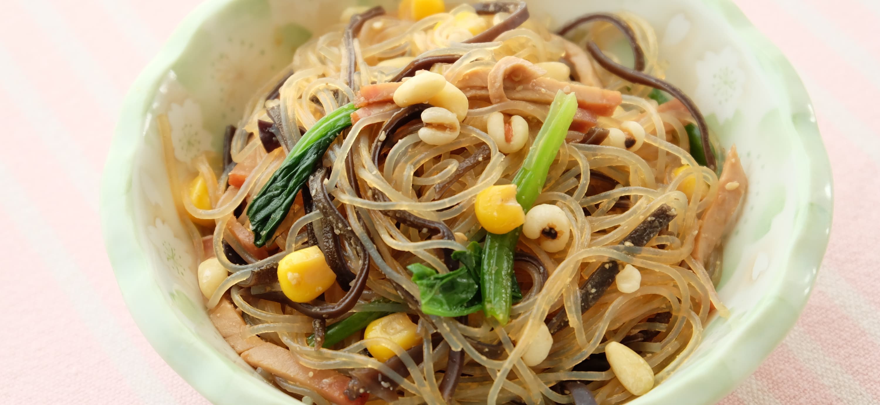 緑豆春雨とはとむぎの中華風