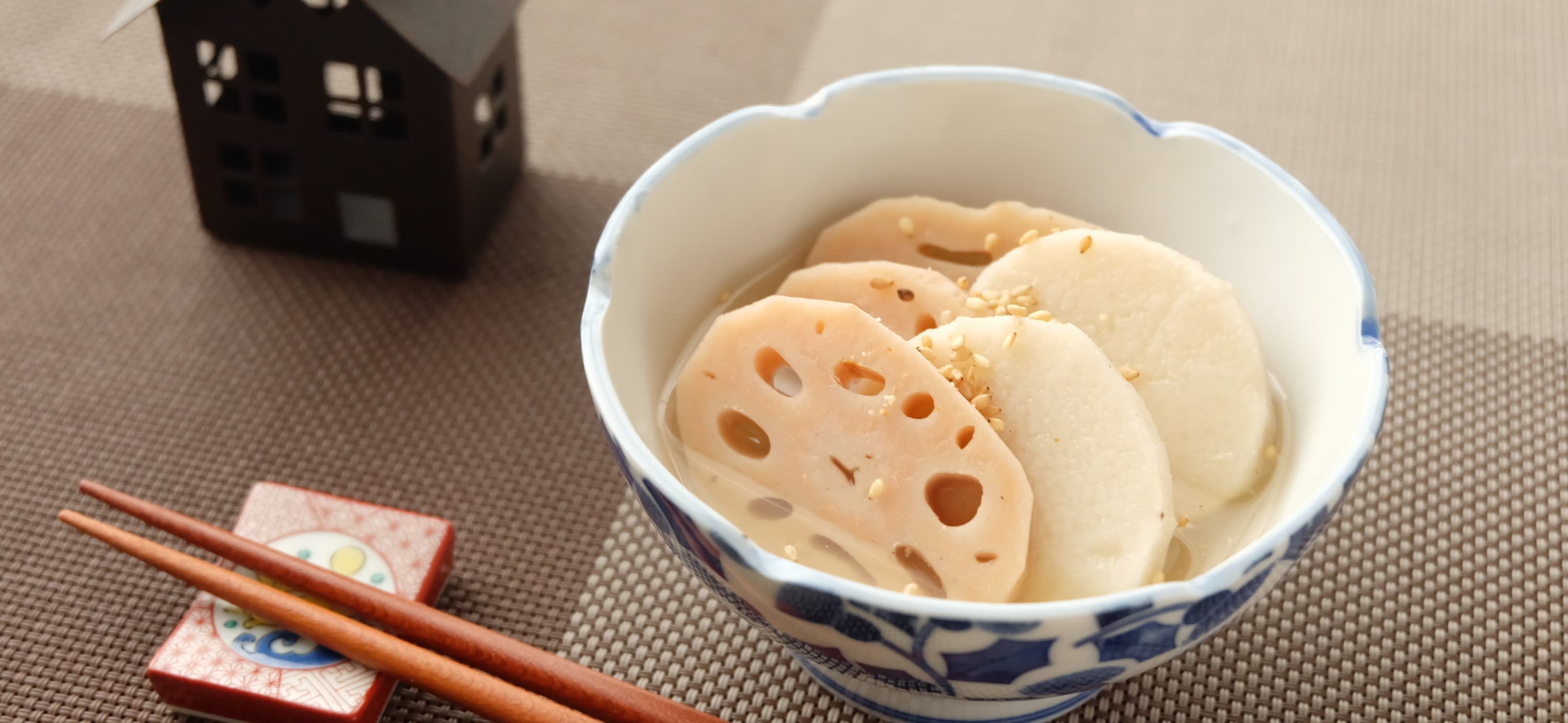 長芋と蓮根の含め煮